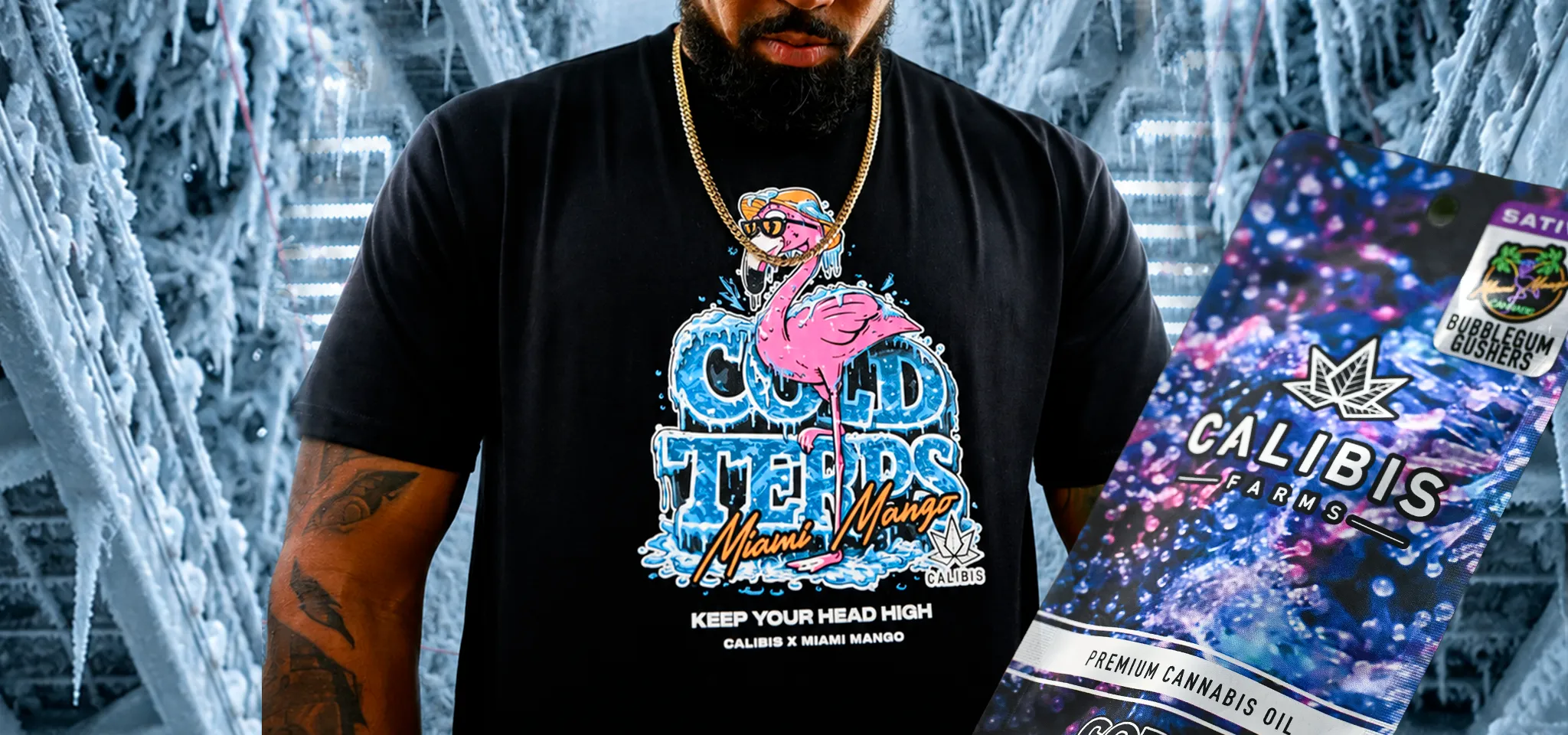 Calibis Farms x Miami Mango limited edition California cannabis vape collab