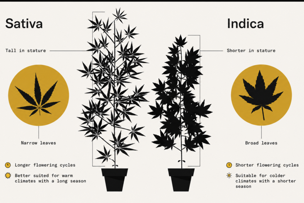 Indica vs sativa California buyer’s guide from Calibis Farms.